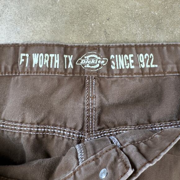 Dickies Carpenter Pants Men’s 40x32 Brown Utility Workwear Relaxed Fit - Picture 7 of 14